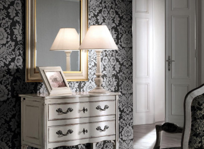 Chests of drawers Furniture Wardrobe Living room White Sideboard Chest of drawers with Mirror Wood